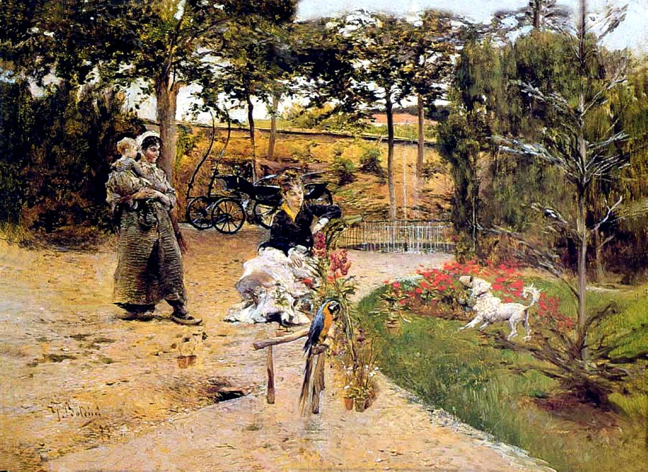In giardino, 1875